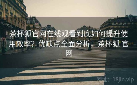 茶杯狐官网在线观看到底如何提升使用效率？优缺点全面分析，茶杯狐 官网