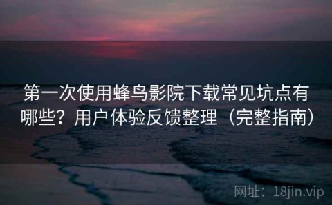 第一次使用蜂鸟影院下载常见坑点有哪些？用户体验反馈整理（完整指南）
