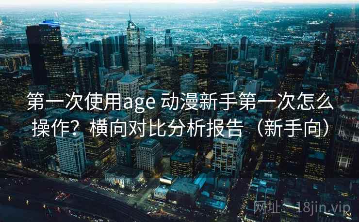 第一次使用age 动漫新手第一次怎么操作？横向对比分析报告（新手向）