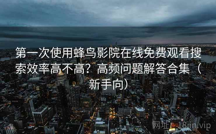 第一次使用蜂鸟影院在线免费观看搜索效率高不高？高频问题解答合集（新手向）